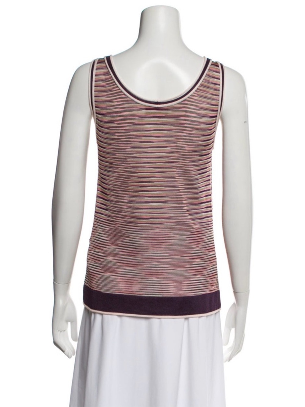 Missoni Striped Scoop Neck Knit Tank